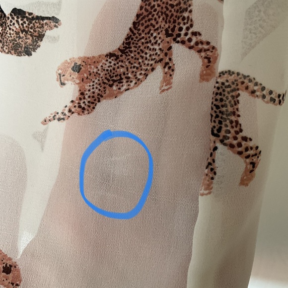 Vero Moda Cream Colour Sheer Leopard Top - Picture 16 of 16